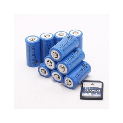 16340 1200mAh Rechargeable Lithium Battery for Sale Low Prices