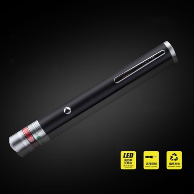 Mid-open Red Laser Pointer Pen 100mW 650nm with 2 AAA Batteries