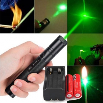 303 Series 250mW Green Visible Light Adjustable Laser Pointer