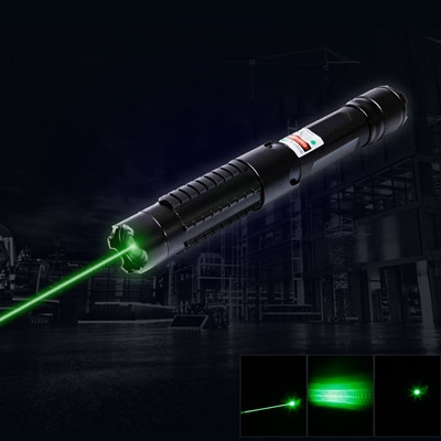 Cheap 5000mW Green Laser Pointer Adjustable Focus with 5 Starry Caps