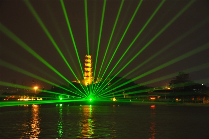 Adjustable Laser Flashlight Green 