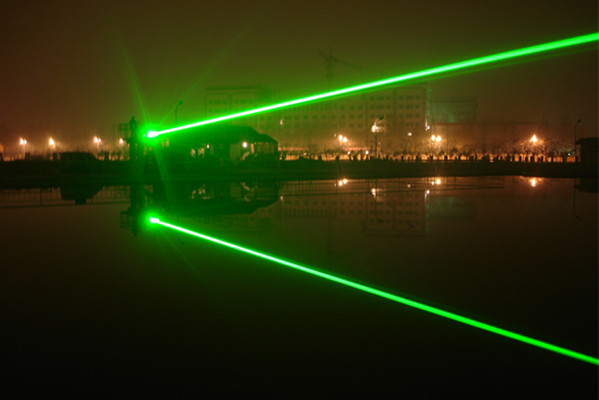 green laser light