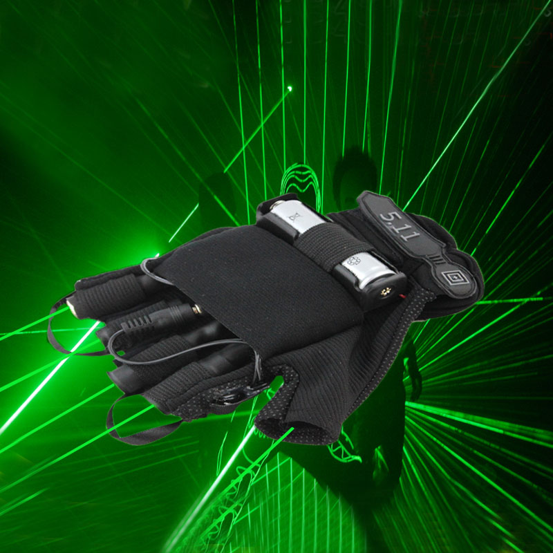 green laser gloves