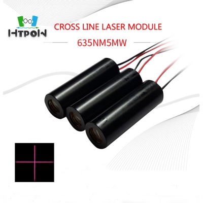 635nm Cross Line Laser Module 5mW Red Laser Generator With Crosshair Beam Pattern