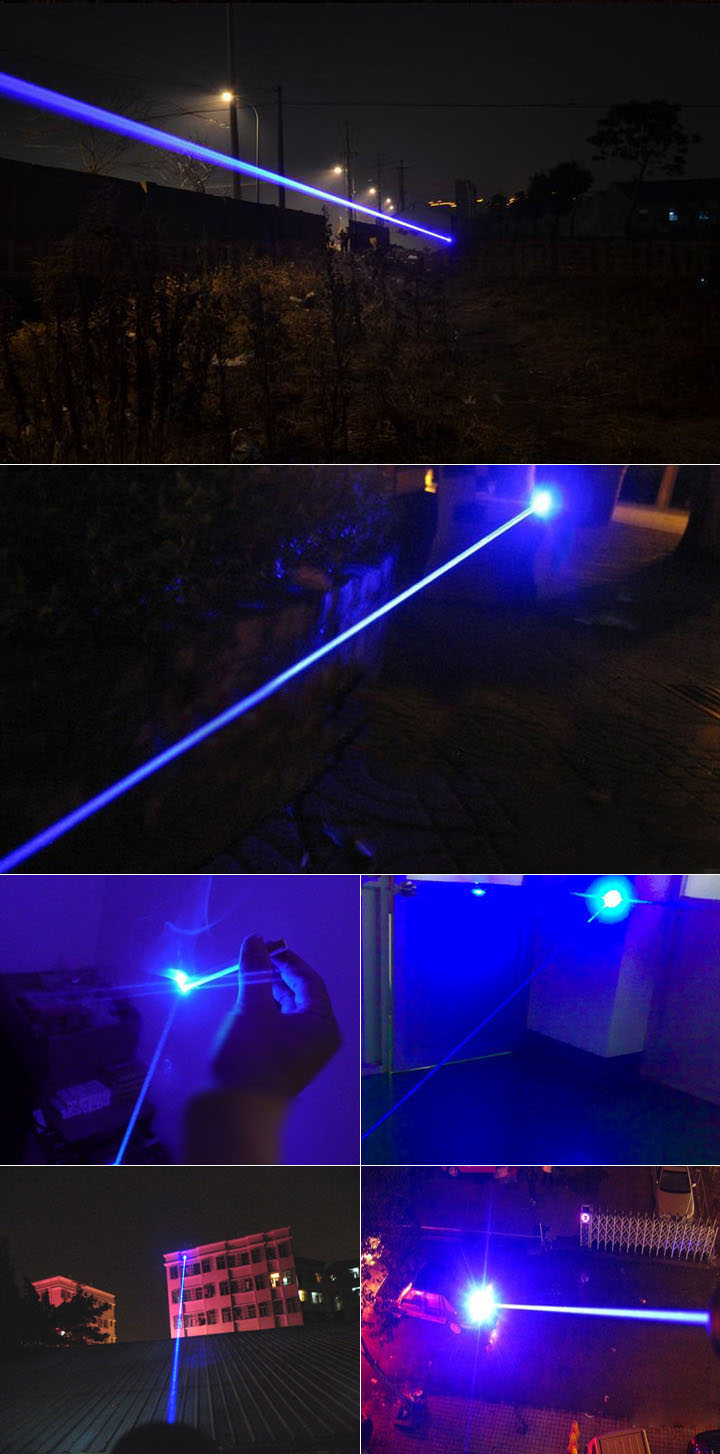 50000mw 450nm 5 in 1 Burning High Power Blue Laser pointer kits Silver -  Laserpointerpro