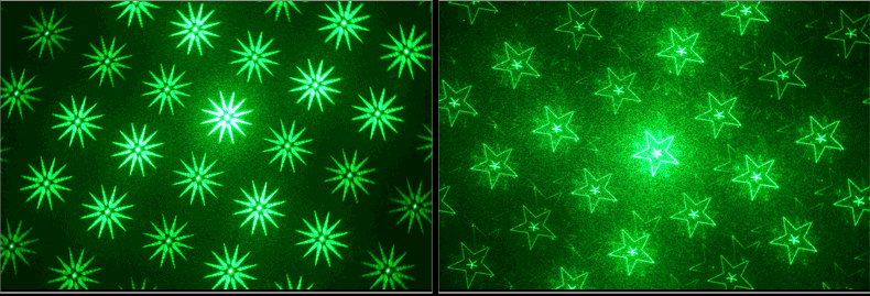 green 3000mw laser pointer starry patterns