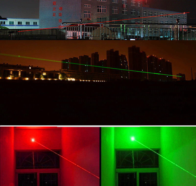 Red Green Laser Pointer Pen Starry laser