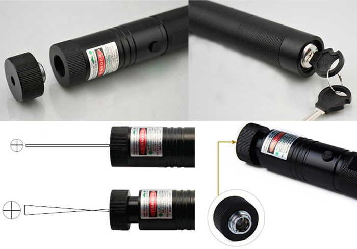 300mW Tartarus Serie Adjustable Focus Green Laser Pointer, 532nm Portable  Green Laser - LaserTo