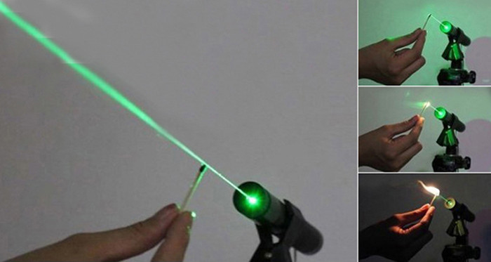 green laser light