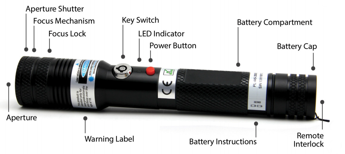 Portable 500mW Red Laser Pointer
