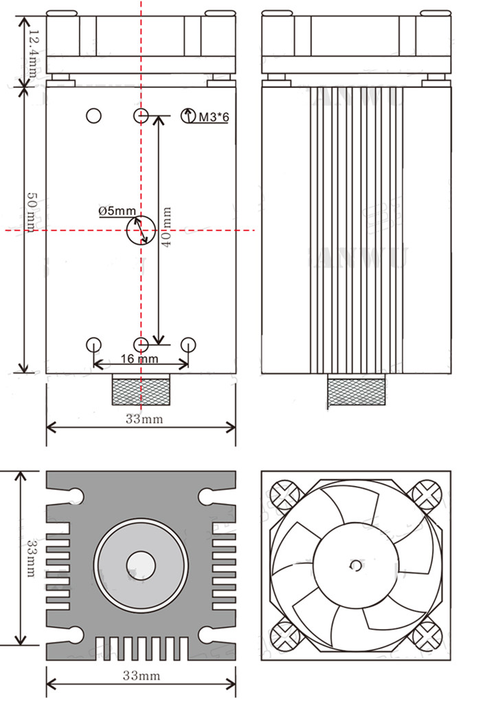 1600mw laser module