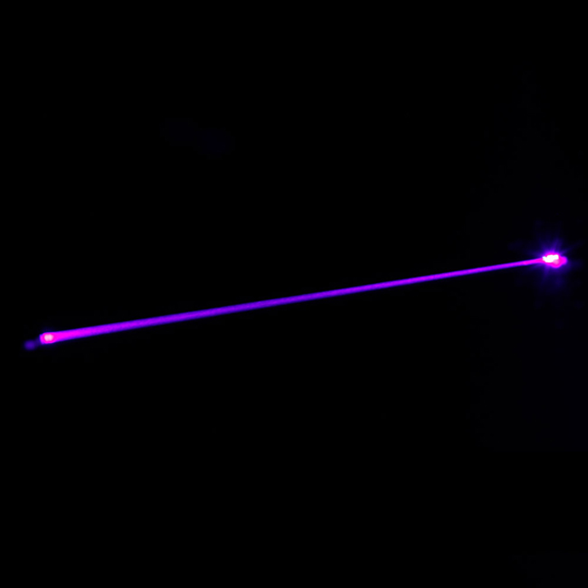 purple laser beam