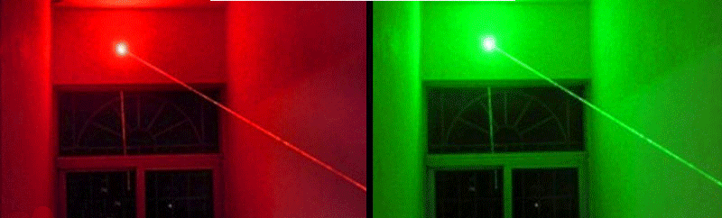 Red Green Laser Beam