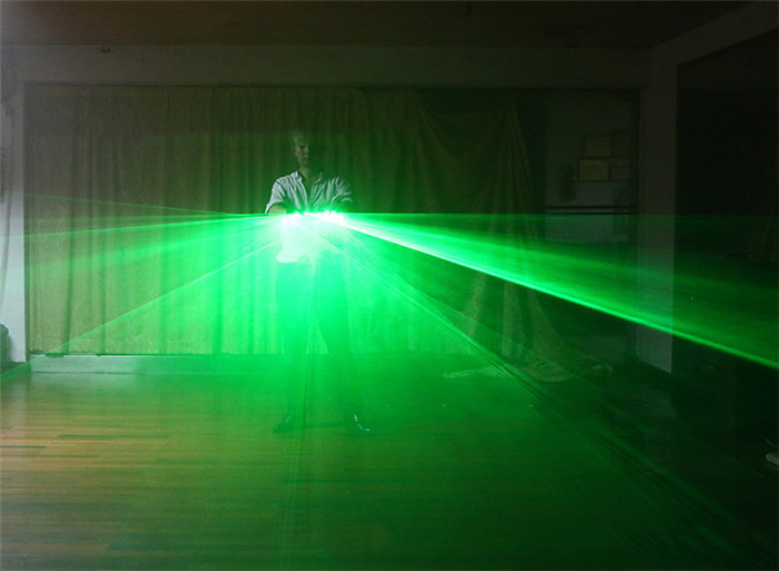 green laser light