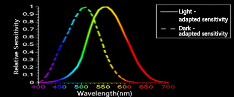 Picture of visible wavelength 